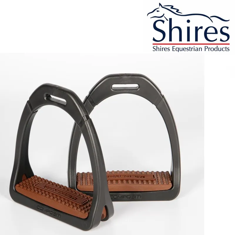 Compositi Childrens Premium Profile Stirrups - Brown 